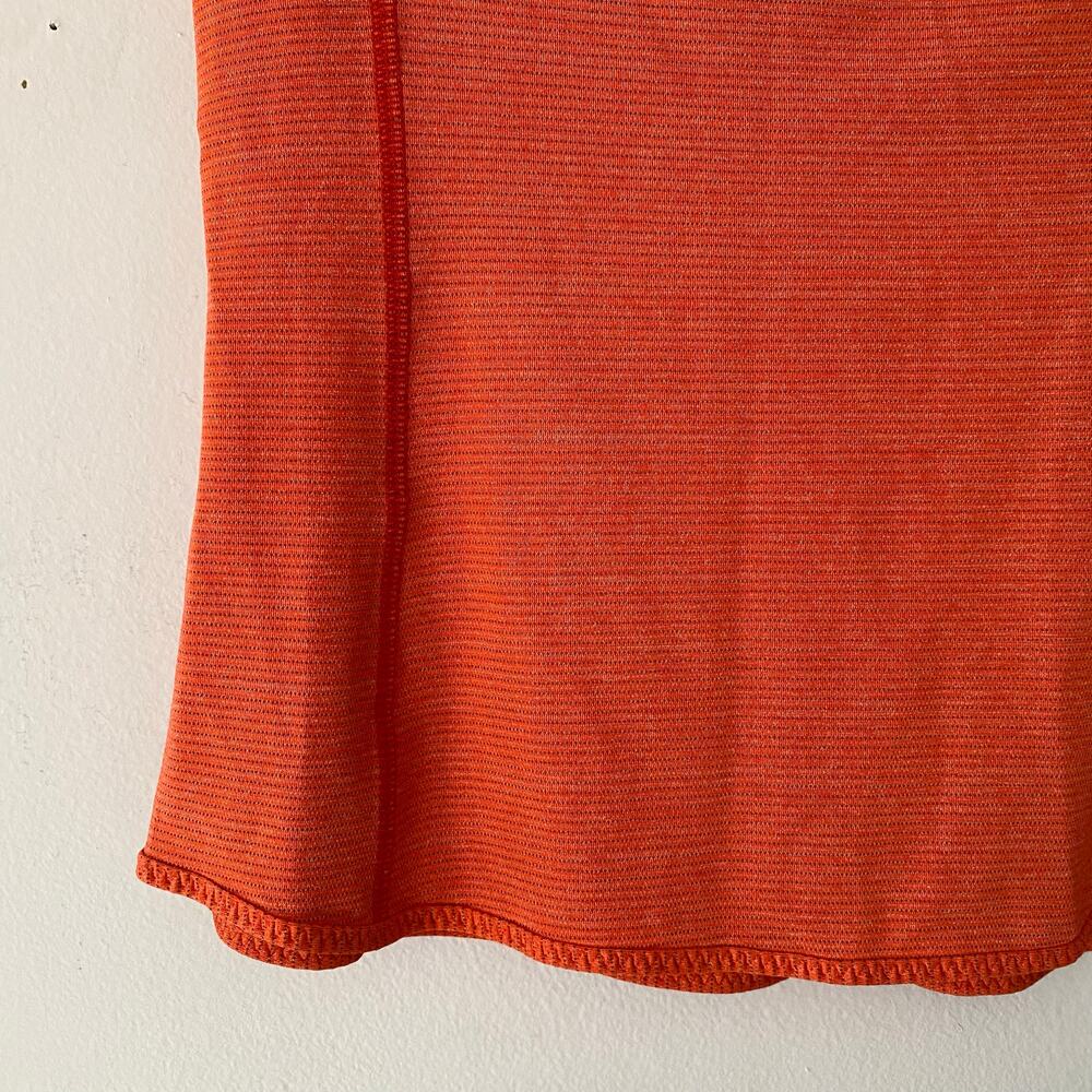 Lululemon Coral Orange Fast Track Short Sleeve Tee Athleisure Women's size 2 - Picture 5 of 9